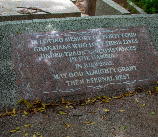 Gambia massacre victims tomb